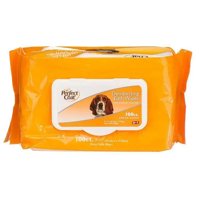 - Remote interactive pet feederPerfect Coat Deodorizing Bath Wipes for Dogs