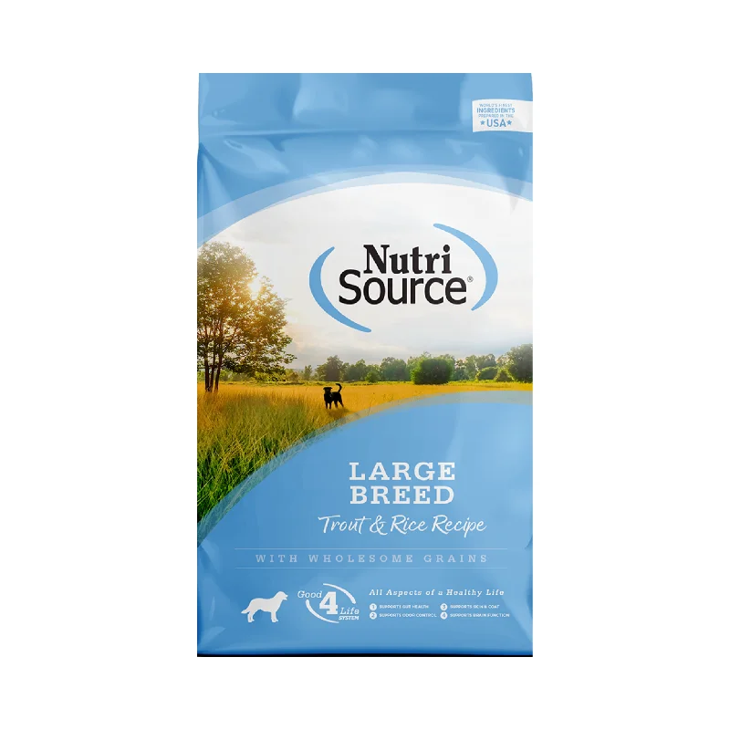 - Dog food for pregnancy and lactationNutrisource Large Breed Trout & Rice Dry Dog Food - Dog food for pregnancy and lactationNutrisource Large Breed Trout & Rice Dry Dog Food