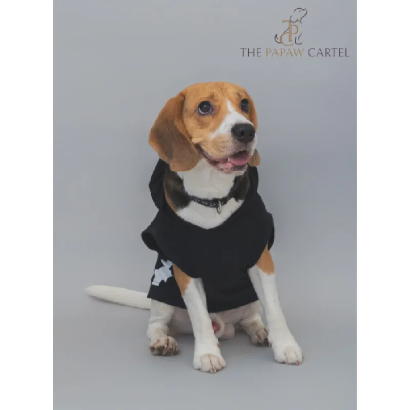 - Natural latex pet mattressThe Papaw Cartel Everyday Mood Hoodie Tshirt for Dogs (Black)