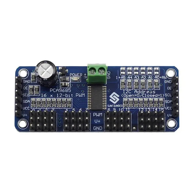 - Winter dog thick down jacketPCA9685 16-Channel 12-Bit PWM Servo Driver