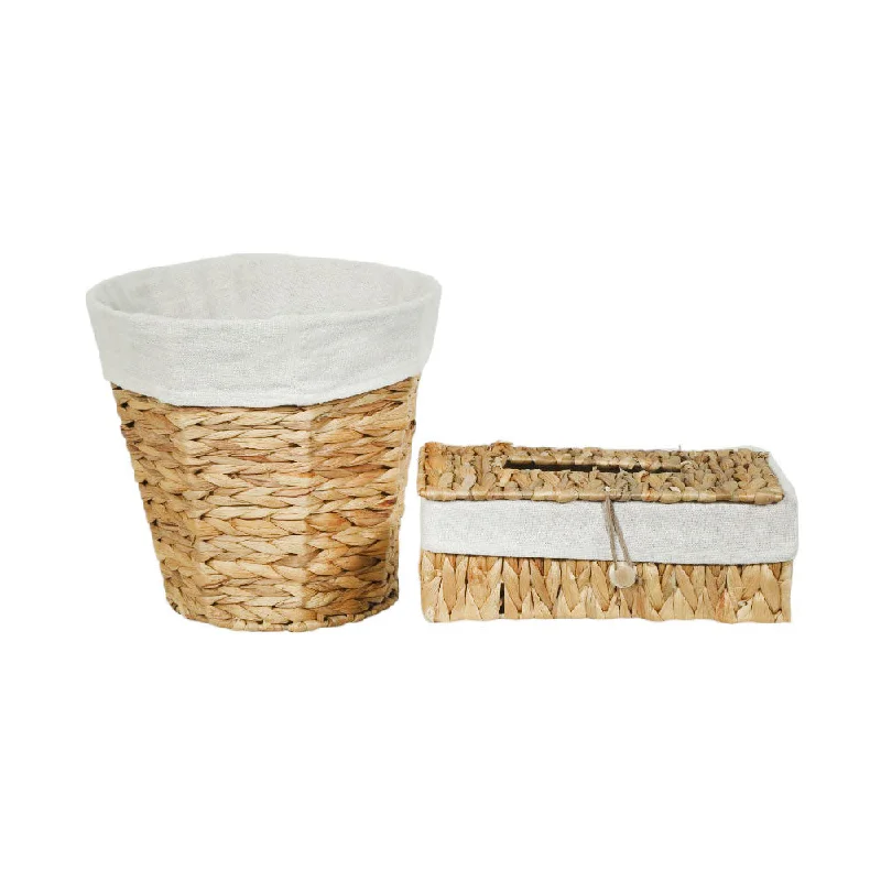 ---DUSTBIN & TISSUEBOX SET CANE IR J-1228YB G119-G121