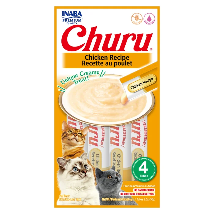 - Cat food nutritional analysis Churu Creamy Cat Treats - Chicken Recipe (4 sticks x 14g) - Cat food nutritional analysis Churu Creamy Cat Treats - Chicken Recipe (4 sticks x 14g)