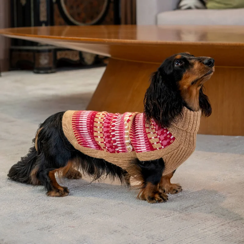 - Climbing pet constant temperature heating padIce Magic Cherry Alpaca Dog Sweater
