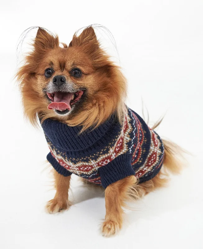 - Cat anti-jump window safety netBarbour Case Fair Isle Dog Jumper Cranberry