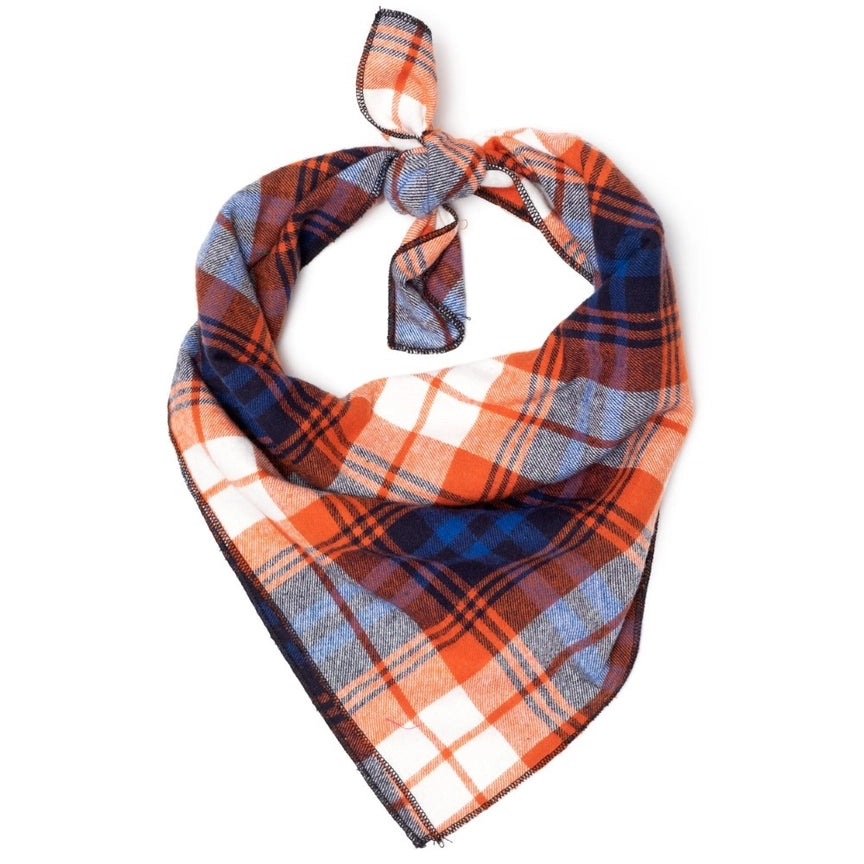 -Splash-proof food bowl AND Anti-choking slow food bowlWorthy Dog Rust & Navy Plaid Bandana -Splash-proof food bowl AND Anti-choking slow food bowlWorthy Dog Rust & Navy Plaid Bandana