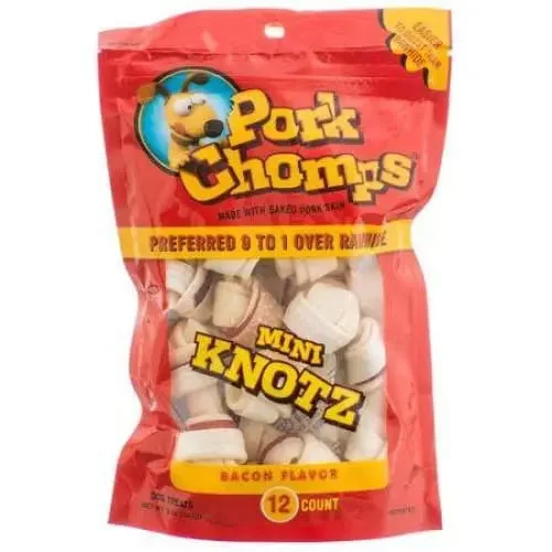 - Hamster silent running wheel to prevent chewingPork Chomps Knotz Knotted Pork Chew - Bacon Flavor