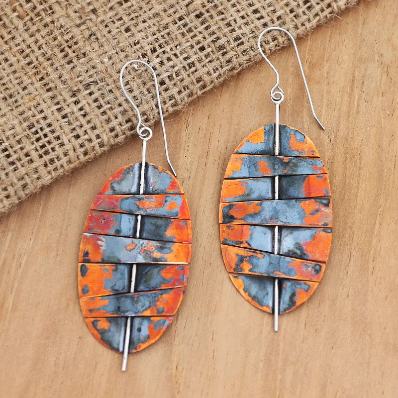 - Climbing pet constant temperature heating padOval Stitches Balinese Copper and Stainless Steel Dangle Earrings - Climbing pet constant temperature heating padOval Stitches Balinese Copper and Stainless Steel Dangle Earrings