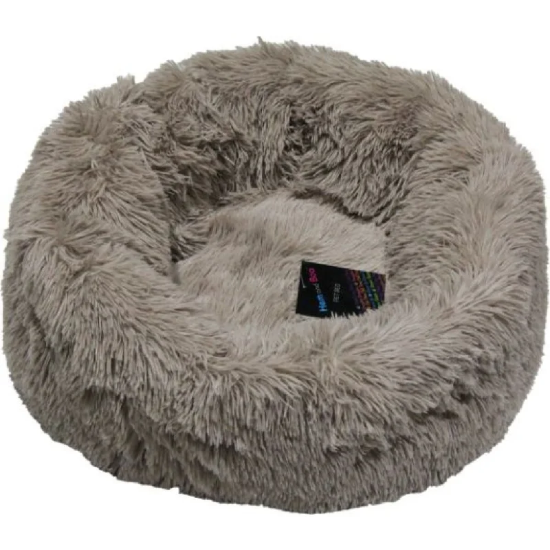 - Deodorizing cat litter tofu litterBeige Relaxation Donut Dog Bed