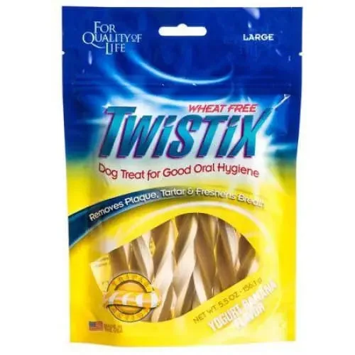 - Degradable pet feces bagTwistix Wheat-Free Yogurt & Banana Dental Dog Treats