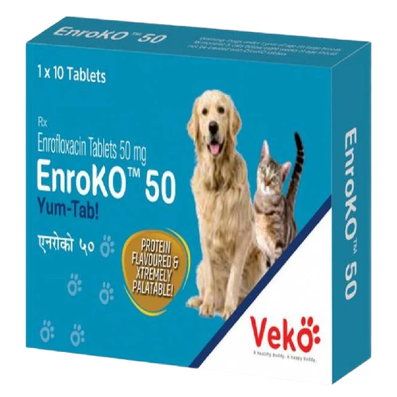 - Teething and chewing toys for puppiesVeko Enroko Yum Tab 50mg Tablet Dogs & Cats (pack of 10 tablets) - Teething and chewing toys for puppiesVeko Enroko Yum Tab 50mg Tablet Dogs & Cats (pack of 10 tablets)
