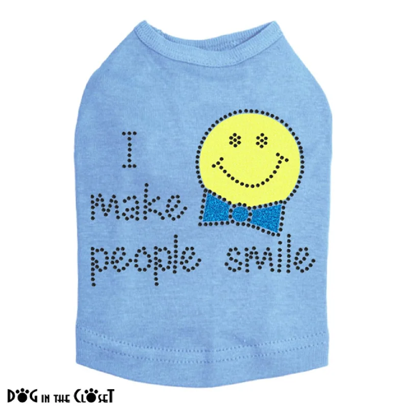 Pet night clothes with LED lightsI Make People Smile (Boy) Dog Tank Many Colors