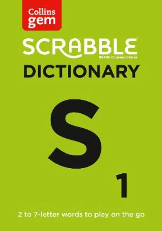 - Air box TSA certified check-inSCRABBLE (TM) Dictionary Gem Edition