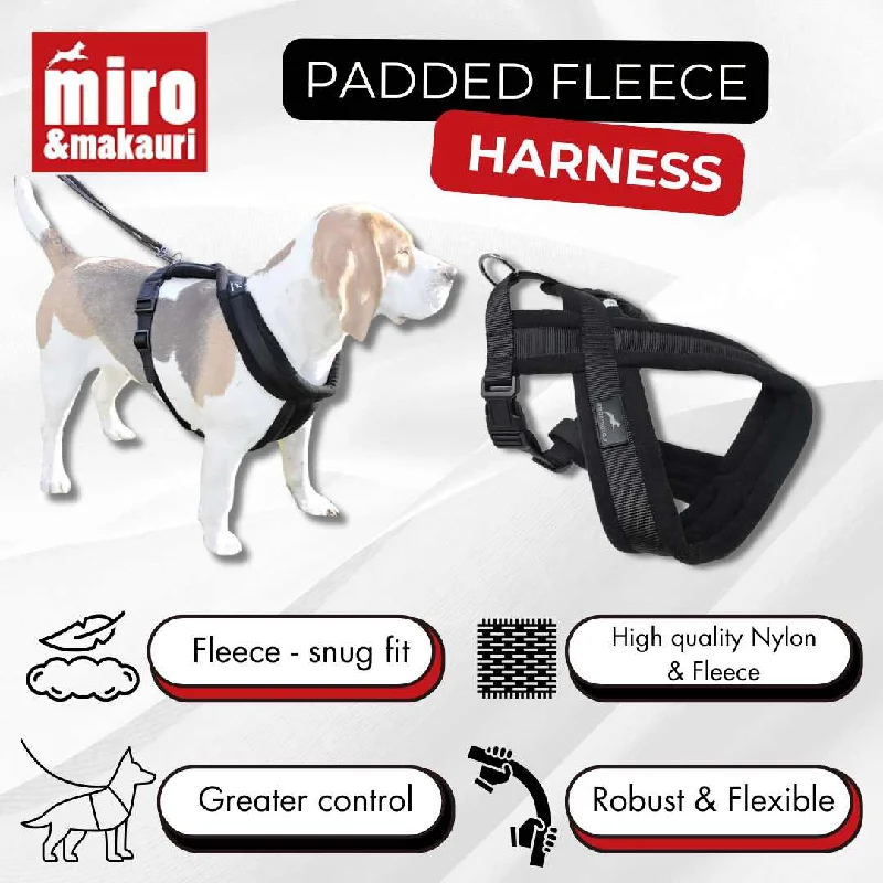 - Dog heart rate monitoring collarMiro & Makauri Premium Fleece Padded Dog Harness