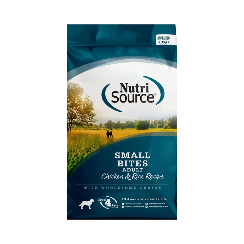 - The effect of dog food on dental healthNutrisource Adult Chicken & Rice Small Bites Dry Dog Food