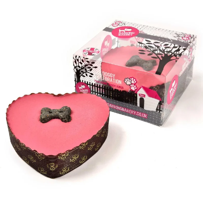 - Car dog seat beltBarking Bakery Small Heart Shaped Pink Cake For Dogs