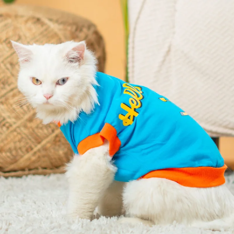 - Postoperative pet anti-licking Elizabethan collarPet Set Go Giraffe T-shirt for Cats (Blue) - Postoperative pet anti-licking Elizabethan collarPet Set Go Giraffe T-shirt for Cats (Blue)