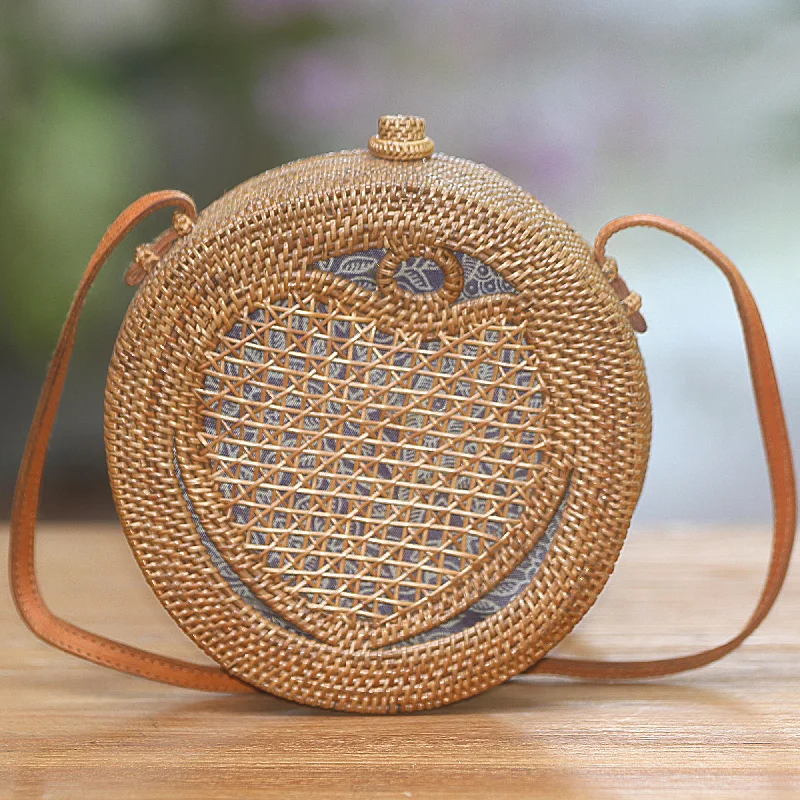 - Chinchilla cooling ice nest ceramic plateHeart's Delight in Brown Round Woven Bamboo Shoulder Bag with Heart Motif - Chinchilla cooling ice nest ceramic plateHeart's Delight in Brown Round Woven Bamboo Shoulder Bag with Heart Motif