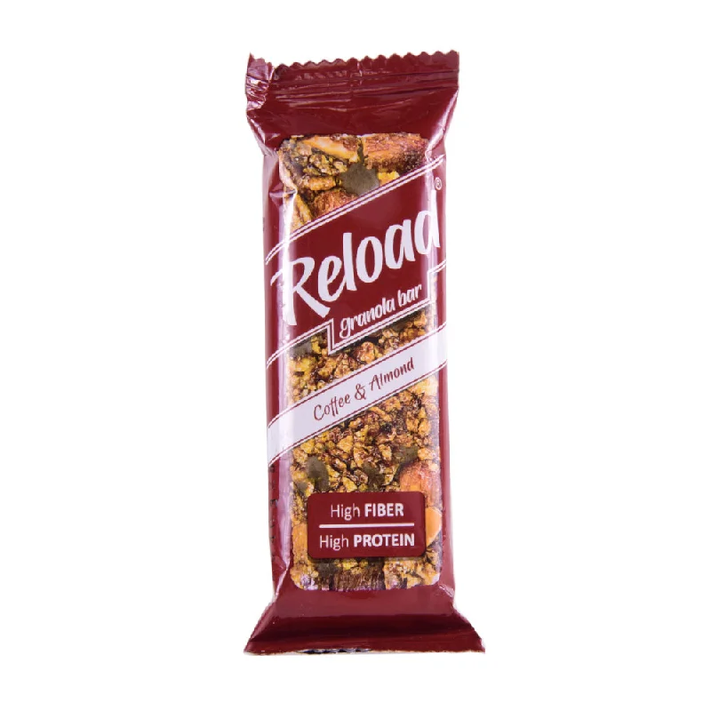 ---RELOAD COFFE & ALMOND GRANOLA BAR 40 GM