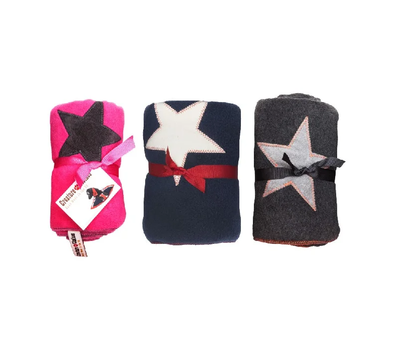 - Teething and chewing toys for puppiesCreature Clothes Fleece Pet Blankets Stars