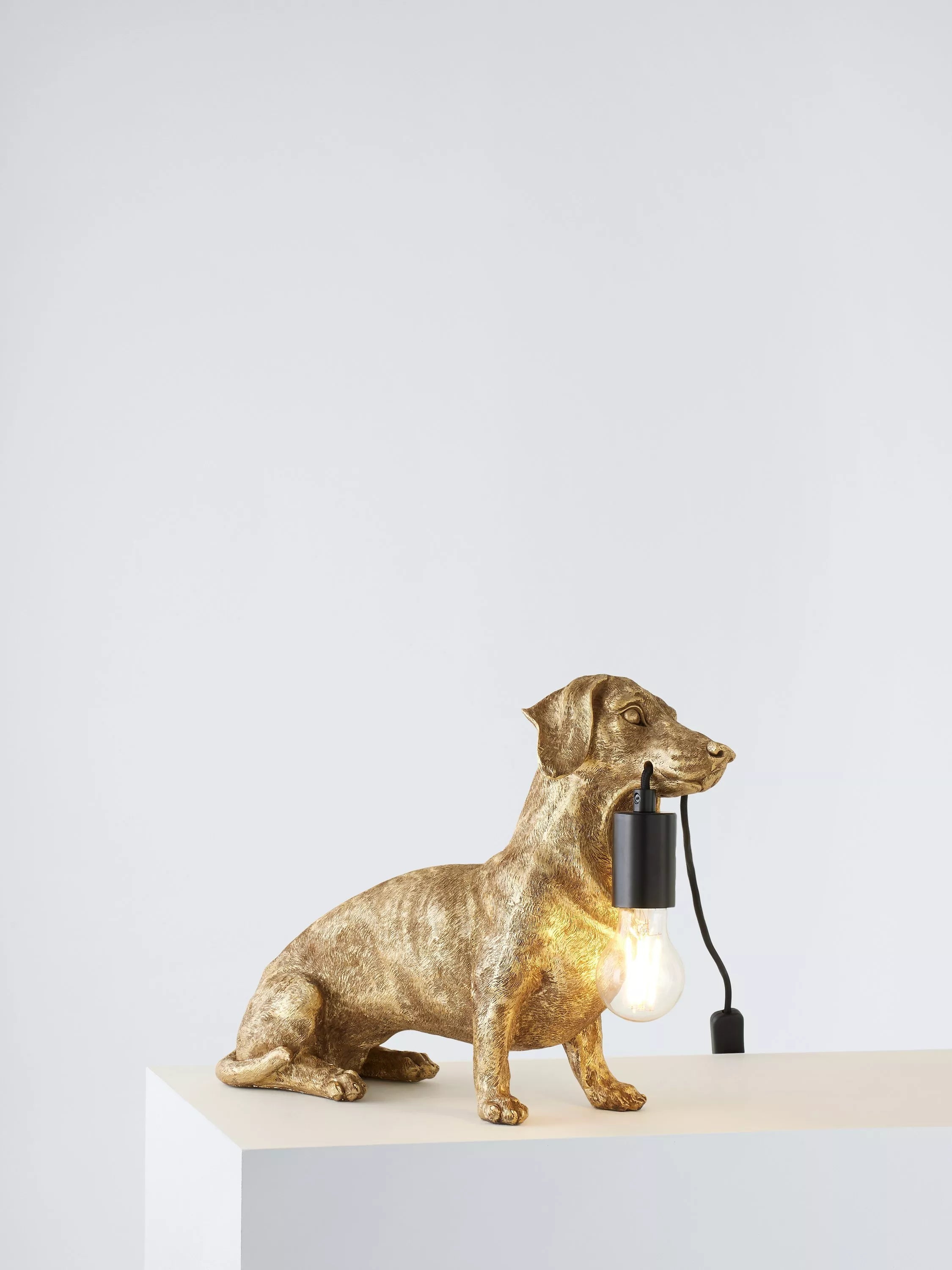 - Solid wood cat climbing frame customizedBay Lighting Sausage Dog Table Lamp, Gold
