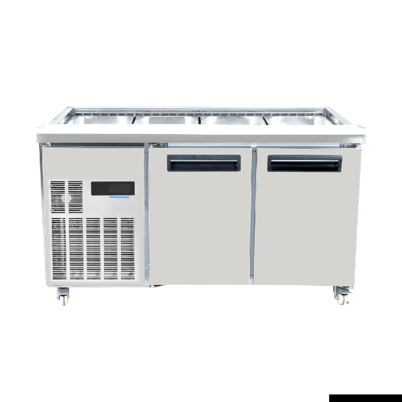 ---Thermaster Two Door Cold Bench Salad Station 4x1/1 GN Pans PG150FA-XB