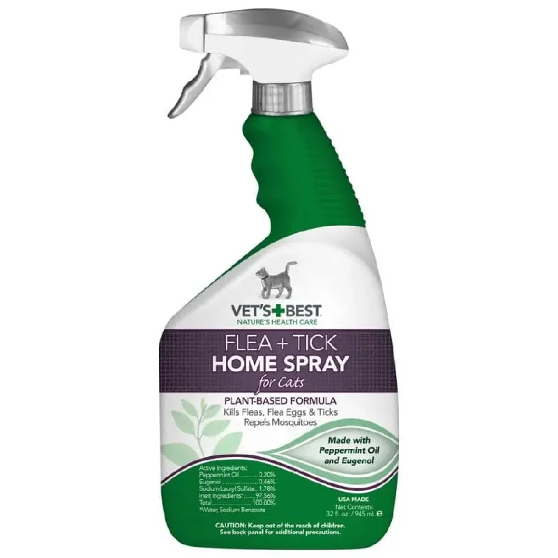 - Pet vitamin complex nutrition tabletsVet's Best Flea and Tick Home Spray for Cats 32 oz