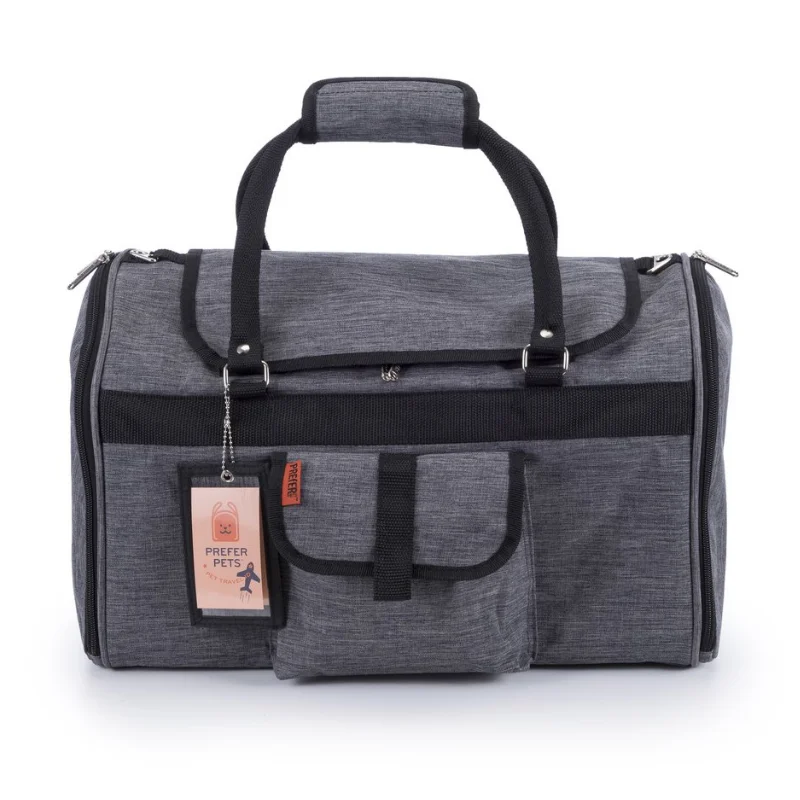 Pet ClothesHideaway Duffel Dog Carrier: Grey