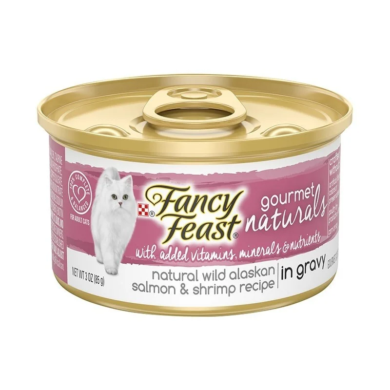 - Affordable cat food with good quality Fancy Feast Gourmet Naturals Wild Alaskan Salmon & Shrimp Recipe Gravy Canned Cat Food - Affordable cat food with good quality Fancy Feast Gourmet Naturals Wild Alaskan Salmon & Shrimp Recipe Gravy Canned Cat Food