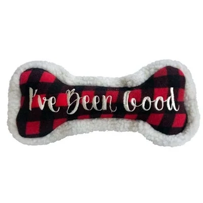 Pet ProductsI've Been Good Holiday Bone Dog Toy