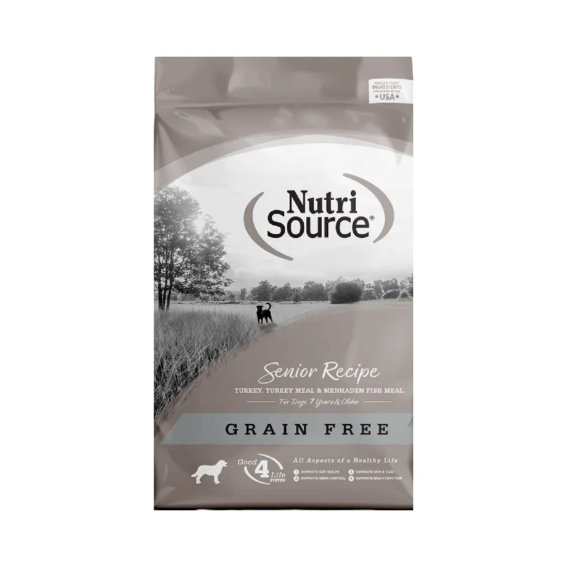 - Food for large dogsNutrisource Grain Free Senior Dry Dog Food