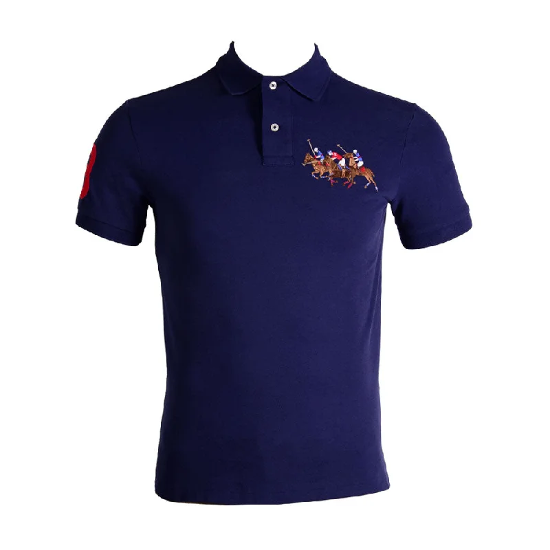 - Dog anti-slip matRL MEN S/S TRIPLE PONY POLO SHIRT 798004 NVY S (IR)