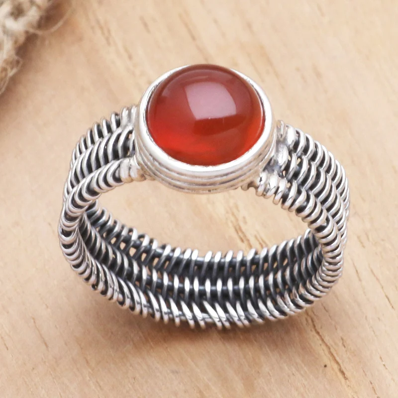 - Natural latex pet mattressWrapped Up in Orange Wire Wrapped Sterling Silver Carnelian Ring