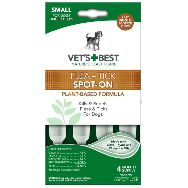 - Pet monitor with cameraVet's Best Flea and Tick Spot-On 4 ct