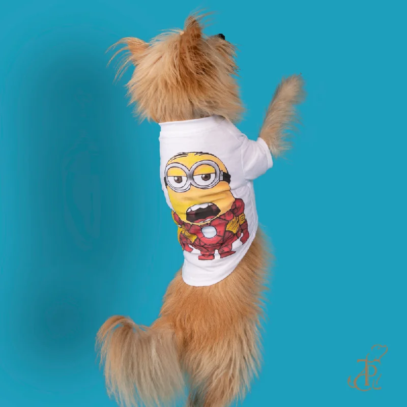 - Winter warm clothes for short-haired dogsThe Papaw Cartel Minion Tshirt for Dogs (White)