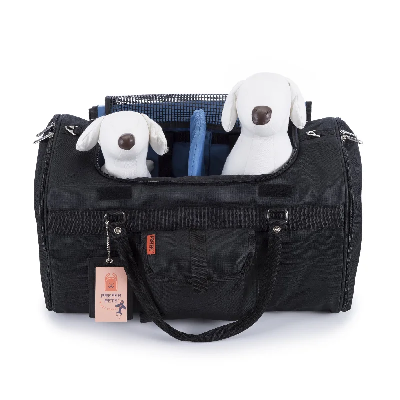 Pet custom clothesTwo Seater Hideaway Dog Duffel: Black