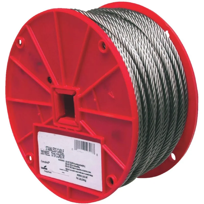 - Parrot climbing and standing wooden frameCampbell 3/16 In. x 250 Ft. Stainless Steel Wire Cable