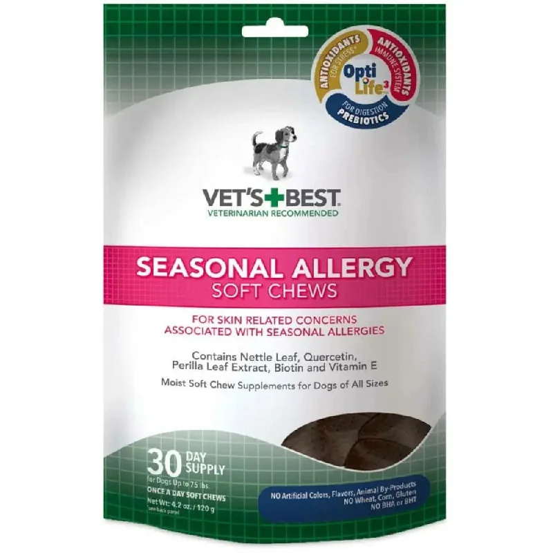 - Pet stroller can be taken on the planeVet's Best Seasonal Allergy Soft Chews 30 Chews, 4.2 oz