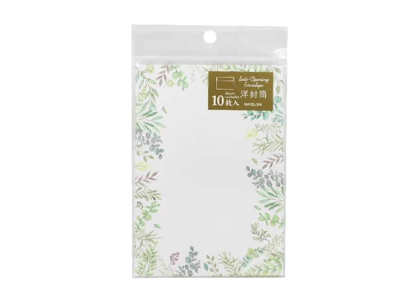 - Postoperative pet anti-licking Elizabethan collarSide-opening Envelope (botanical  green  10 sheets)