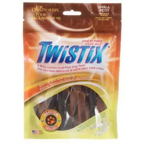 ---Twistix Wheat Free Dog Treats - Peanut Butter & Carob Flavor