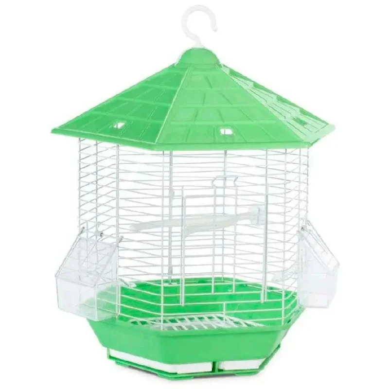 - Chinchilla cooling ice nest ceramic platePrevue Pet Products Bali Hexagon Bird Cage White/Green, White/Blue, White/Yellow 6ea/6 pk