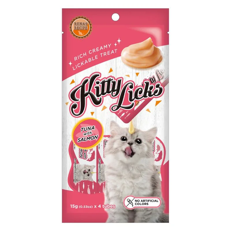    - Cat food for picky eaters  Rena Kitty Licks Cat Treats - Tuna with Salmon