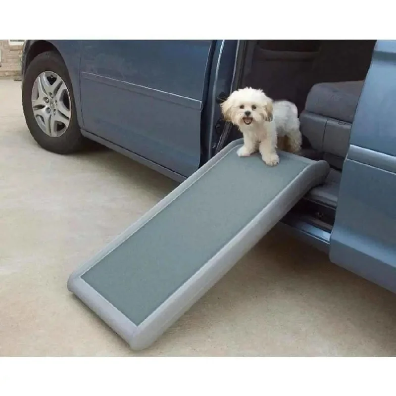  -Anti-scratch scratching board AND cat bed in oneSolvit Products Half Ramp II for Dogs Grey