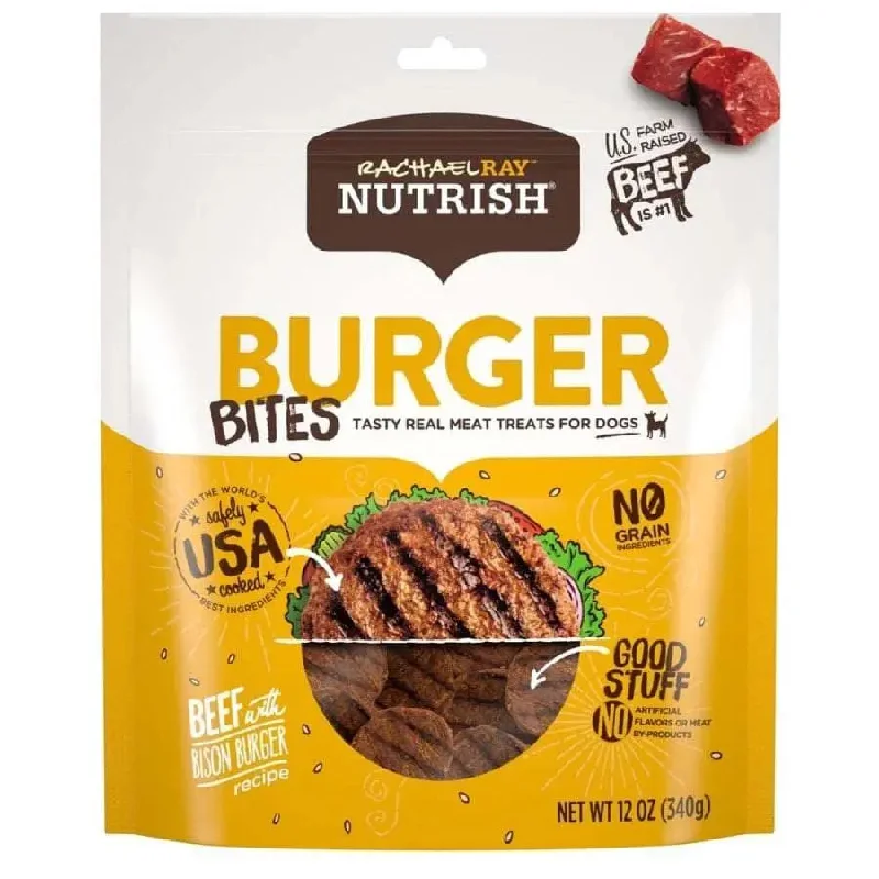 - Natural latex pet mattressRachael Ray NUTRISH Burger Bites Beef And Bison Dog Treat 12 oz - Natural latex pet mattressRachael Ray NUTRISH Burger Bites Beef And Bison Dog Treat 12 oz
