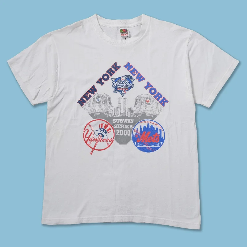 - Organic cotton dog bibsVintage 2000 Subway Series T-Shirt Medium