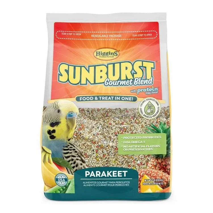 - Degradable pet feces bagHiggins Sunburst Gourmet Blend Parakeet Food 2 Lbs