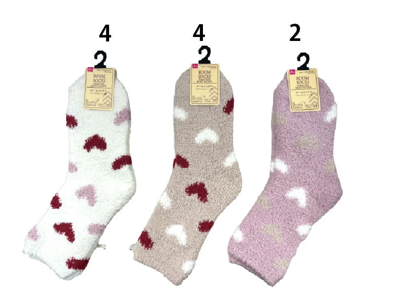 - Summer pet ice matRoom Socks - Berry Pink - Heart Pattern -