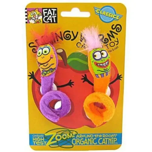  -Anti-scratch sofa protective coverFat Cat Springy Worm Catnip Toy - Assorted