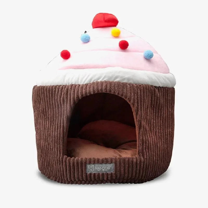 -Anti-scratch scratching board AND cat bed in oneChocolate Cupcake Cat Bed Fur Every Occasion Micro-Plush Pet Beds -Anti-scratch scratching board AND cat bed in oneChocolate Cupcake Cat Bed Fur Every Occasion Micro-Plush Pet Beds