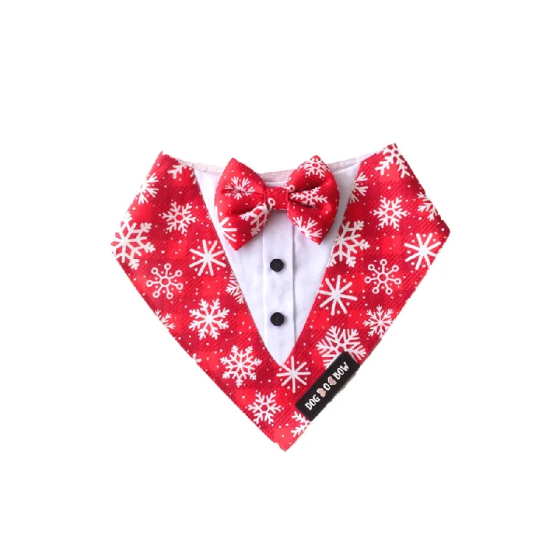 - Winter warm clothes for short-haired dogsDogobow Aztec Print Tuxedo Bandana for Dogs (Red) - Winter warm clothes for short-haired dogsDogobow Aztec Print Tuxedo Bandana for Dogs (Red)