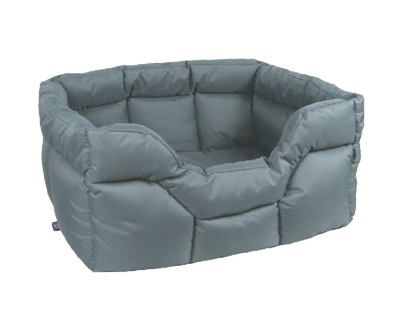- Pet fence foldable indoorGrey Country Heavy Duty Waterproof Rectangular Drop Front Dog Beds by P&L